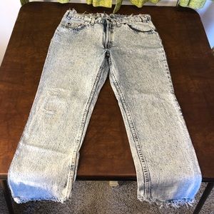 Amazing Levis Vintage Acid Wash Husky 506 Denim Jeans